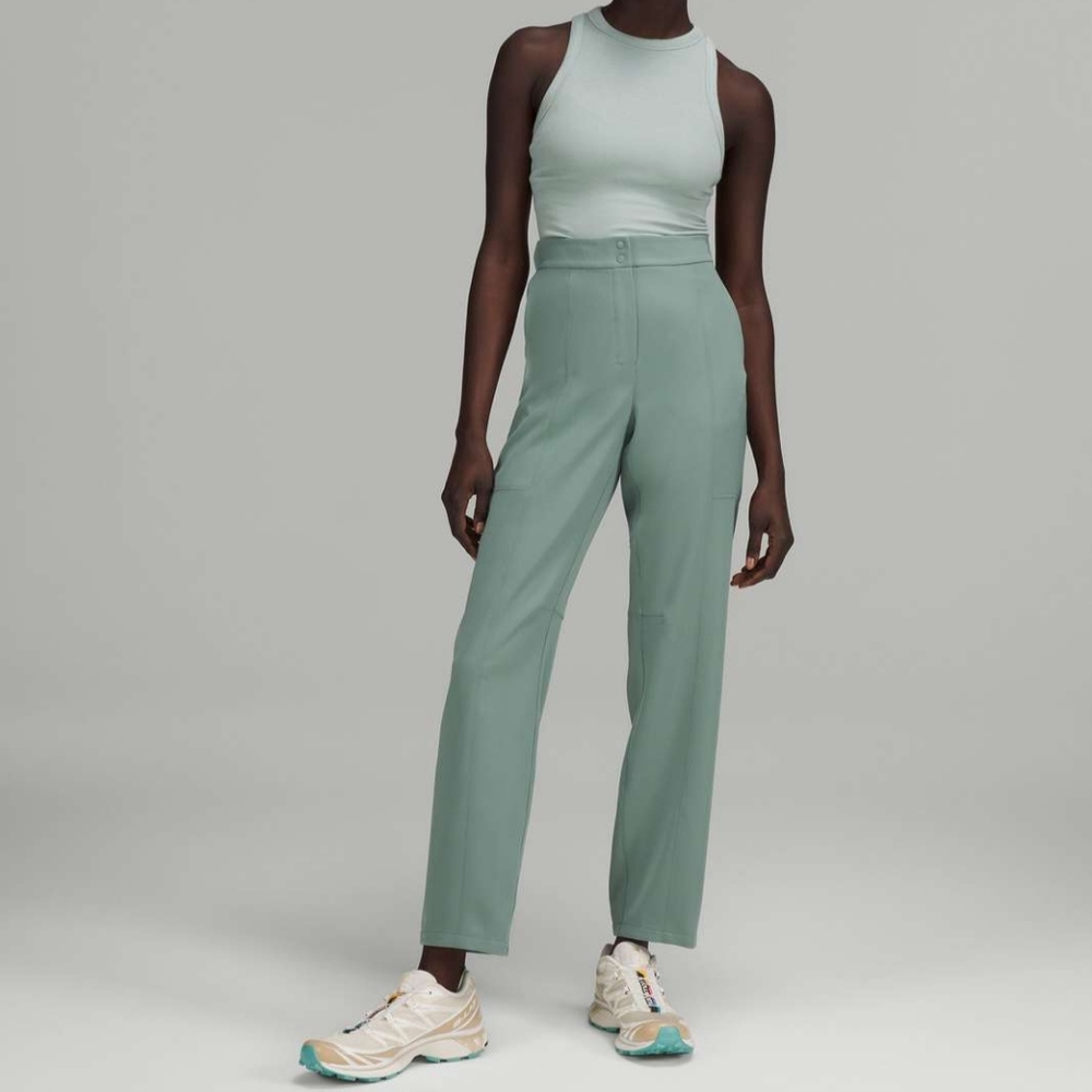 NWT Lululemon Dynamic Days Travel Woven Pants in Size 31 Tidewater Teal